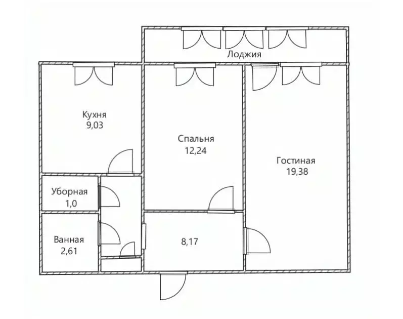 2-к кв. Ульяновская область, Ульяновск ул. Корунковой, 7 (53.0 м) - Фото 2
