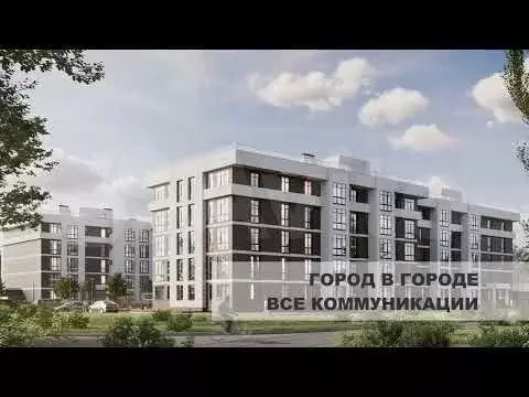 Квартира-студия, 34,4 м, 3/5 эт. - Фото 1