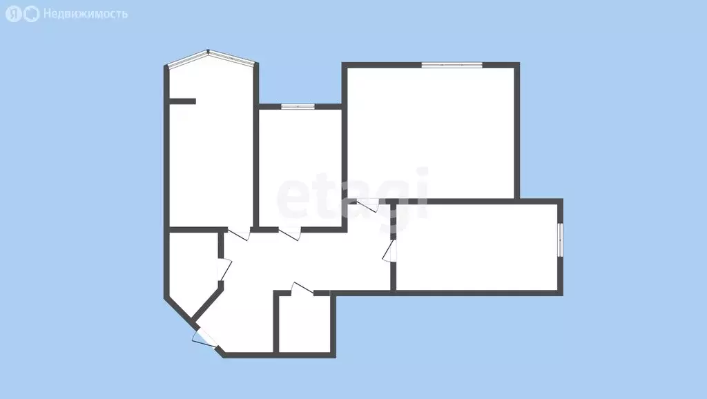 3-комнатная квартира: Черкесск, Октябрьская улица, 344Д (94.2 м) - Фото 1