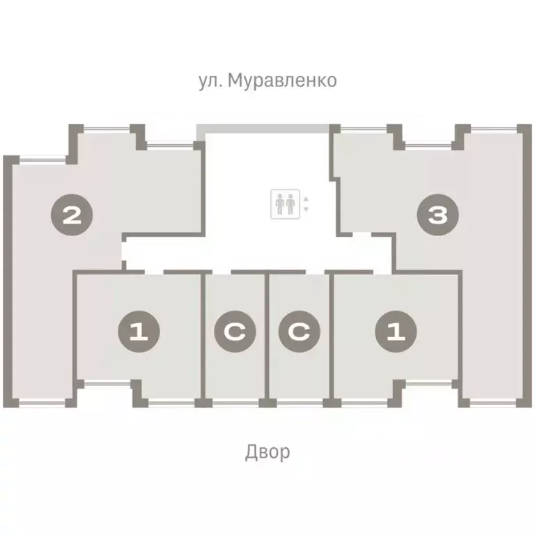 Студия Тюменская область, Тюмень ул. Муравленко, 9к3 (20.07 м) - Фото 1