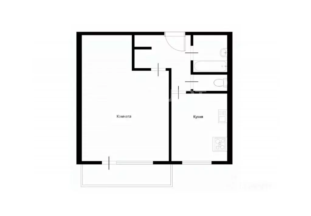 1-к кв. Москва ул. Адмирала Лазарева, 34 (38.7 м) - Фото 2