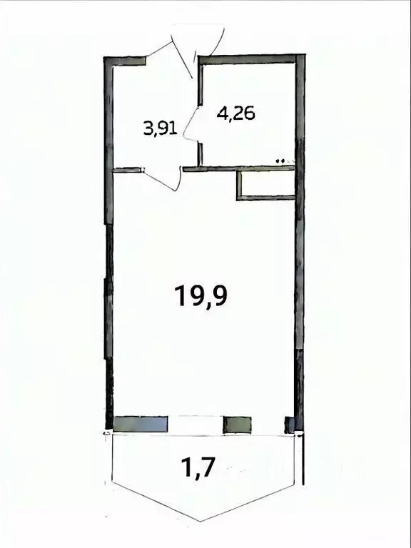 Студия Ленинградская область, Всеволожский район, пос. Бугры ул. ... - Фото 2
