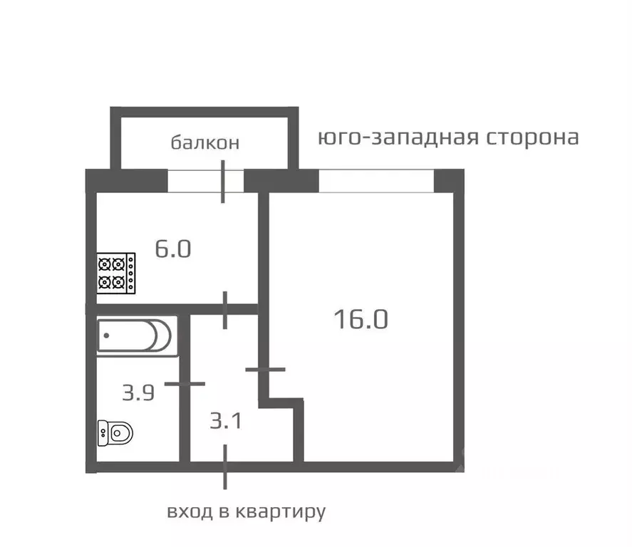 1-к кв. Ленинградская область, Луга Медведское ш., 15к1 (29.0 м) - Фото 0