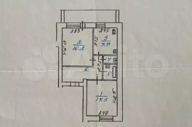 2-к. квартира, 49,9 м, 3/5 эт. - Фото 0