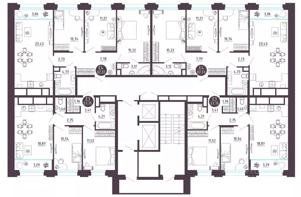 2-к кв. Рязанская область, Рязань Московское ш. (57.75 м) - Фото 2