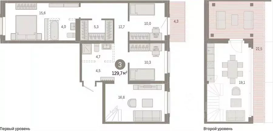 3-к кв. Омская область, Омск  (129.72 м) - Фото 1