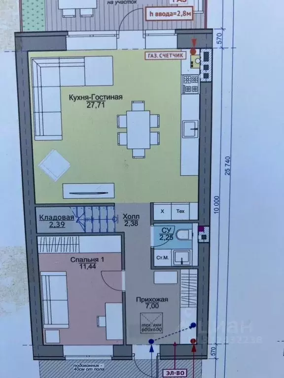 Таунхаус в Нижегородская область, Нижний Новгород д. Афонино, ул. ... - Фото 2