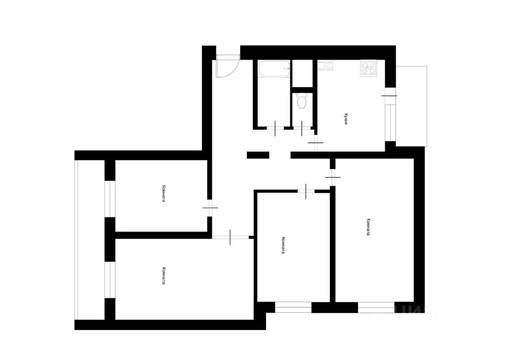 4-к кв. Москва Миклухо-Маклая ул., 33 (101.0 м) - Фото 1