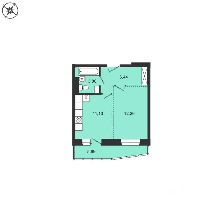 1-к кв. Иркутская область, Иркутский муниципальный округ, с. Мамоны ... - Фото 1