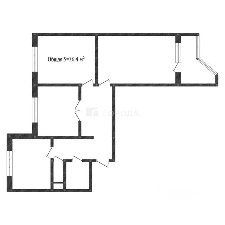 3-к кв. Московская область, Химки Молодежная ул., 3 (76.4 м) - Фото 2