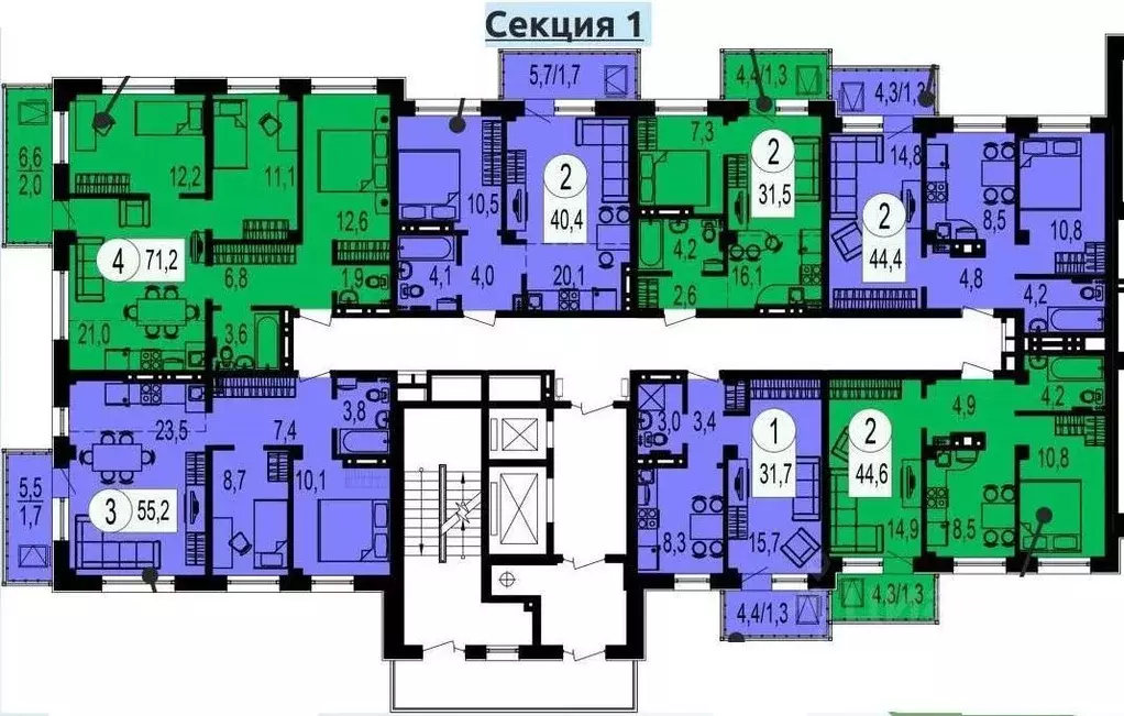 2-к кв. Красноярский край, Красноярск ул. Вильского, 16А/2 (50.5 м) - Фото 0