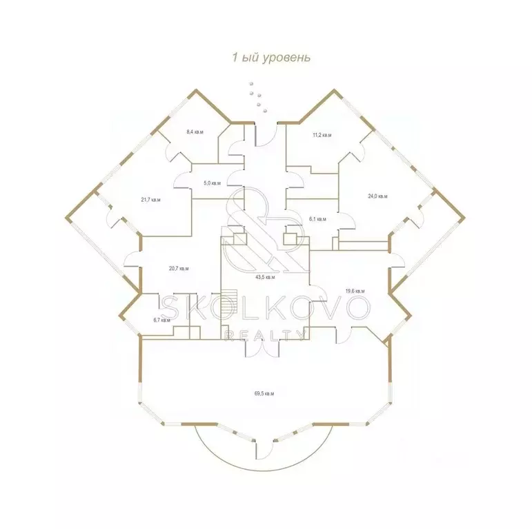 6-к кв. Москва Староволынская ул., 12к2 (364.0 м) - Фото 1