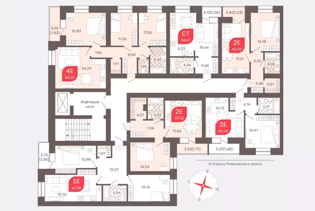 1-к кв. Забайкальский край, Чита Романовский мкр, 32 (46.7 м) - Фото 2