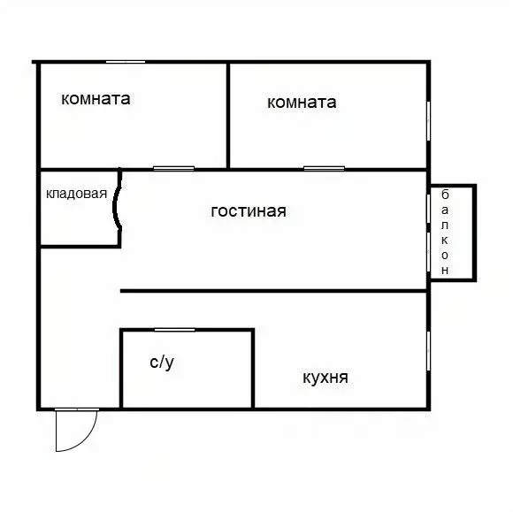 3-к кв. Приморский край, Уссурийский городской округ, с. Воздвиженка ... - Фото 1