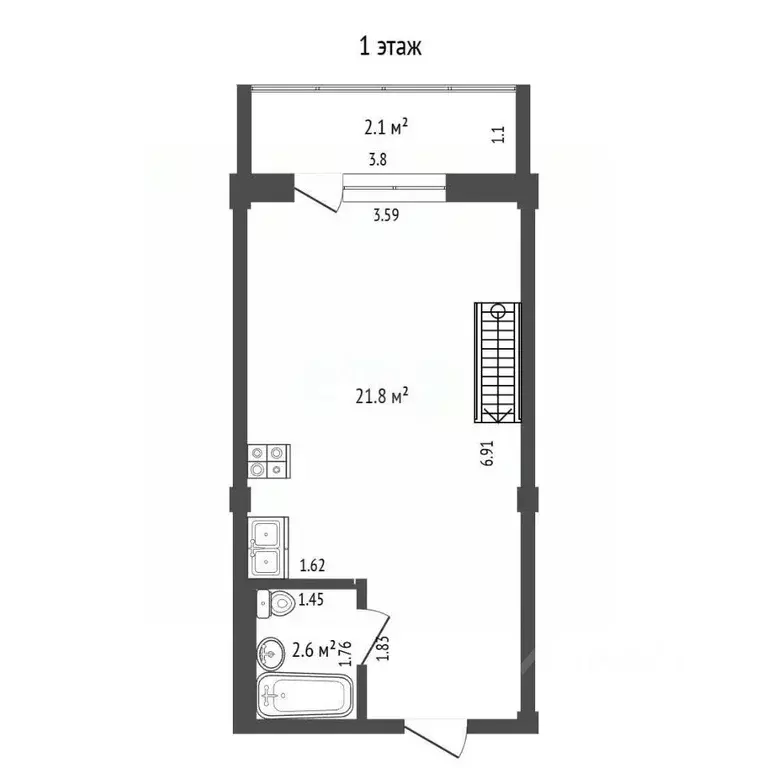 Студия Московская область, Люберцы городской округ, д. Пехорка ул. ... - Фото 1