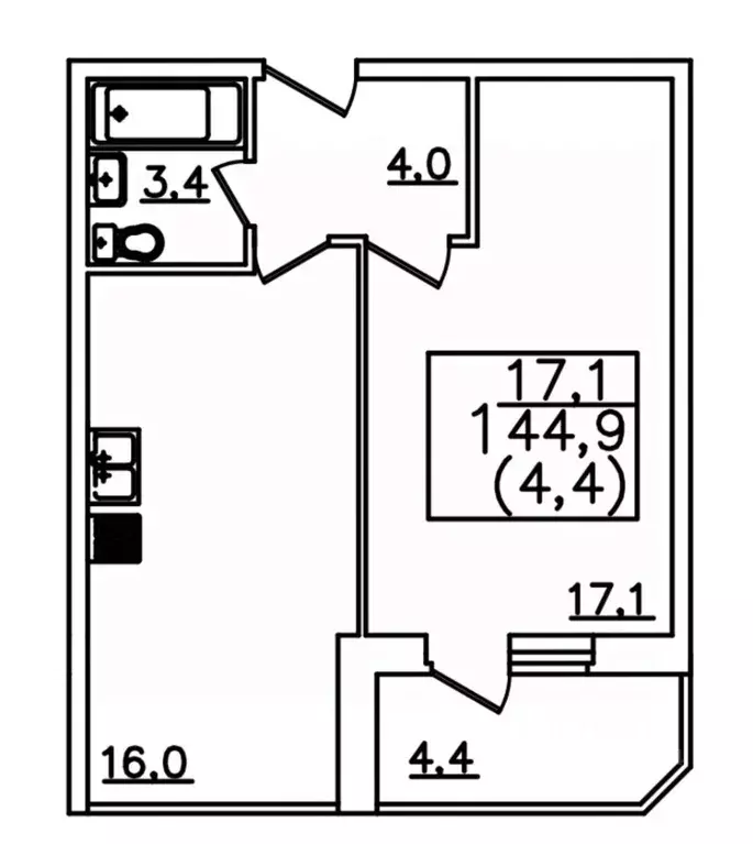 1-к кв. Ставропольский край, Пятигорск Бештау мкр, Алые Паруса жилой ... - Фото 1