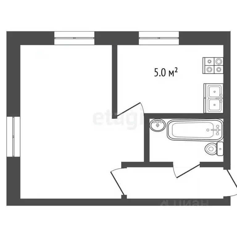 1-к кв. Нижегородская область, Навашино пл. Ленина, 3 (31.3 м) - Фото 1