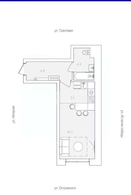 Студия Пермский край, Пермь пос. Новые Ляды, Новый Звездный жилой ... - Фото 2