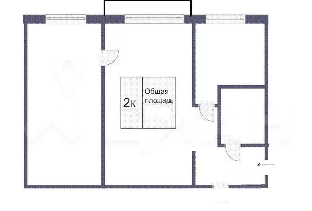2-к кв. Белгородская область, Старый Оскол Парковый мкр, 3 (48.0 м) - Фото 2