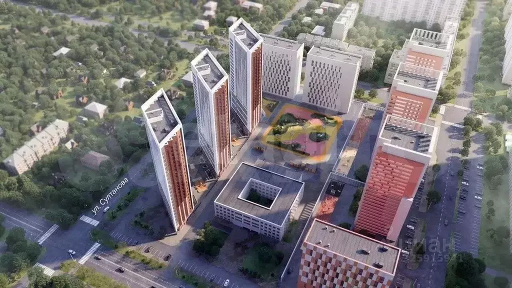 3-к кв. Башкортостан, Уфа ул. Султанова, 28 (86.8 м) - Фото 2