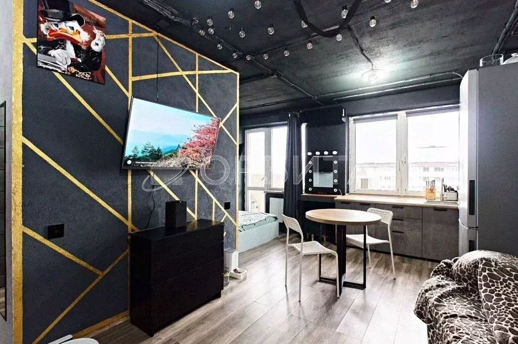 Студия Тюменская область, Тюмень ул. Вадима Бованенко, 3 (30.0 м) - Фото 1