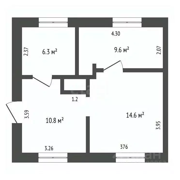3-к кв. Забайкальский край, Чернышевский муниципальный округ, с. Утан ... - Фото 2