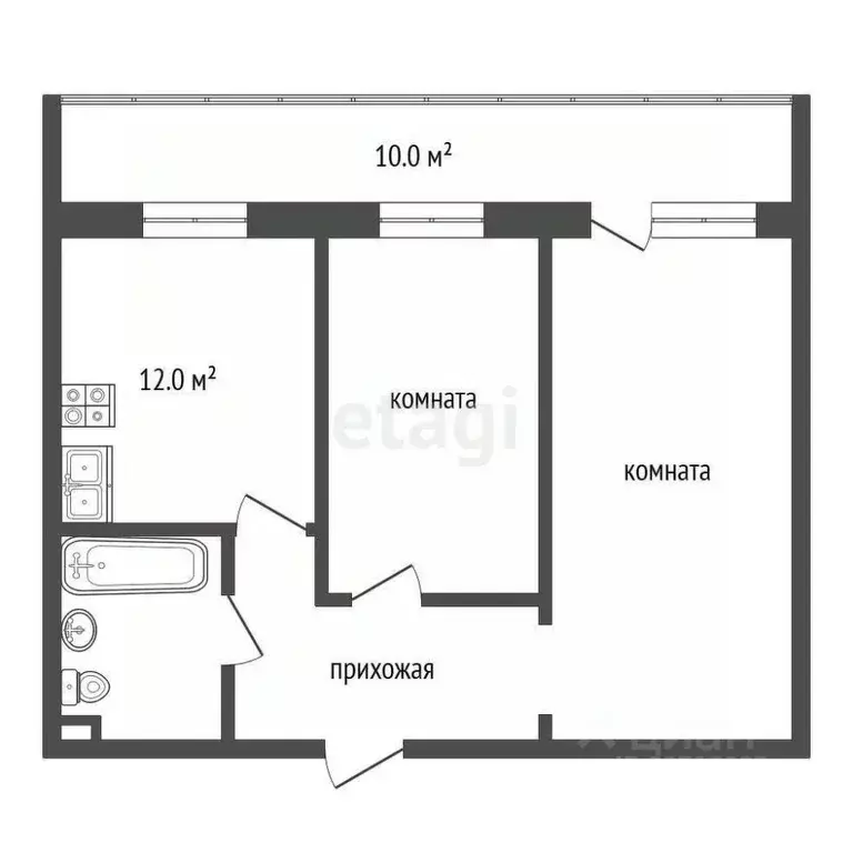 2-к кв. Камчатский край, Петропавловск-Камчатский ул. Арсеньева, 10к1 ... - Фото 2