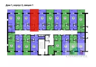 Квартира-студия, 26,7 м, 2/9 эт. - Фото 1