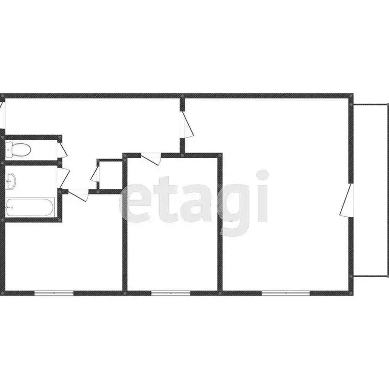 2-комнатная квартира: Кушва, улица Коммуны, 82А (40.9 м) - Фото 1