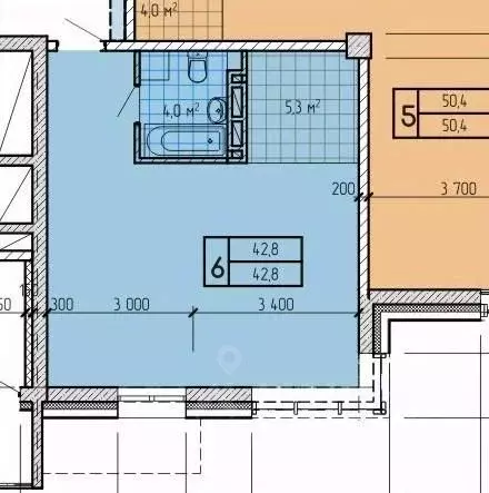 Студия Приморский край, Находка  (42.8 м) - Фото 1