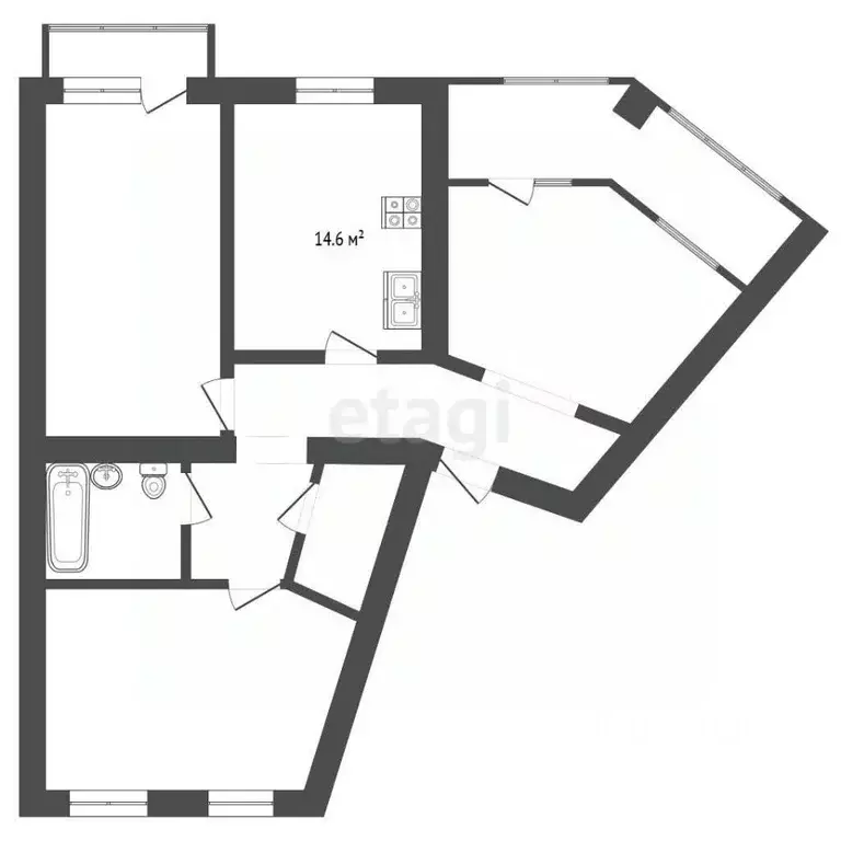 3-к кв. Крым, Феодосия ул. Гарнаева, 63литЗ (87.9 м) - Фото 2