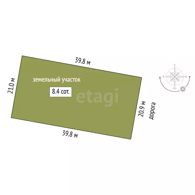 Участок в Тюменский муниципальный округ, деревня Якуши, Мирный проезд ... - Фото 1