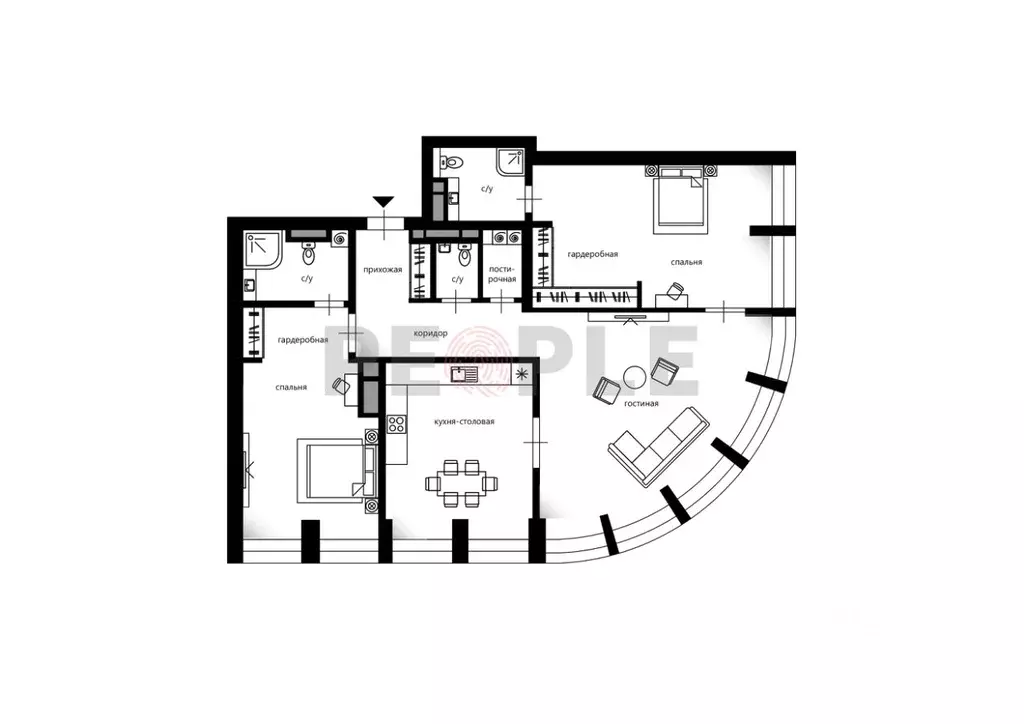4-к кв. Москва Дружинниковская ул., 15 (121.0 м) - Фото 1