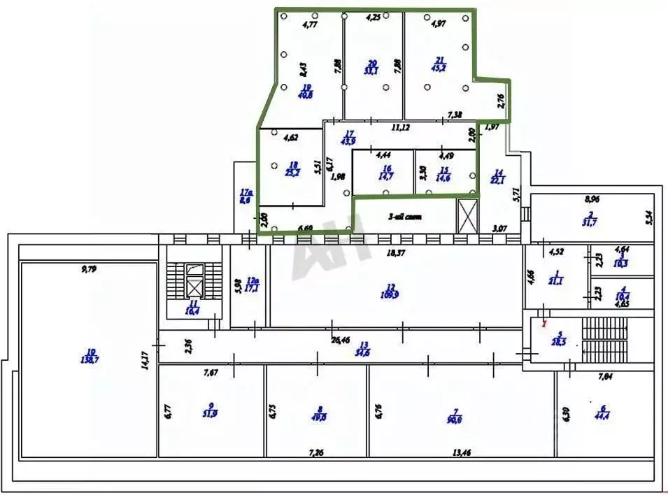 Офис в Москва ул. Остоженка, 10 (240 м) - Фото 2