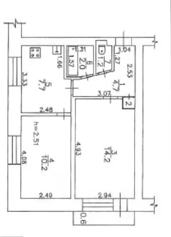 2-к кв. Кировская область, Киров Проектная ул., 27 (40.3 м) - Фото 2