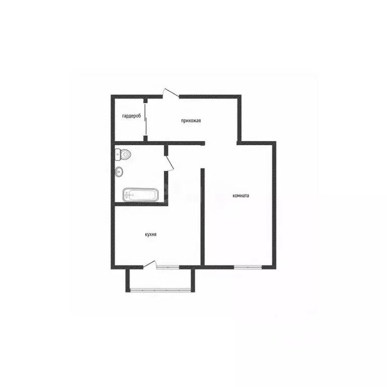 1-к кв. Алтайский край, Бийск Стахановская ул., 2/2 (41.5 м) - Фото 2