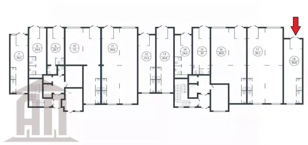 Торговая площадь в Тверская область, Тверь ул. Левитана, 76 (41 м) - Фото 2