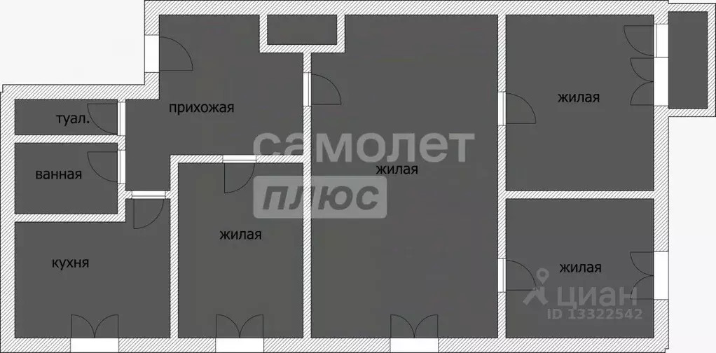 4-к кв. Смоленская область, Смоленск ул. Октябрьской Революции, 36 ... - Фото 1