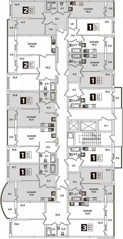 1-к кв. Краснодарский край, Краснодар ул. Ивана Беличенко, 95 (40.7 м) - Фото 1