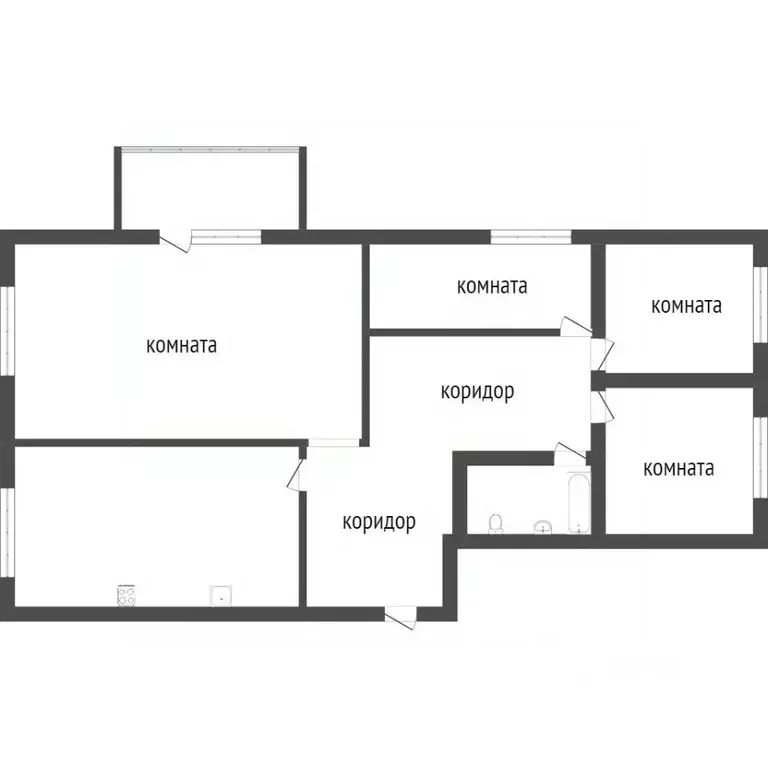 4-к кв. Бурятия, Улан-Удэ Тобольская ул., 65 (71.5 м) - Фото 1