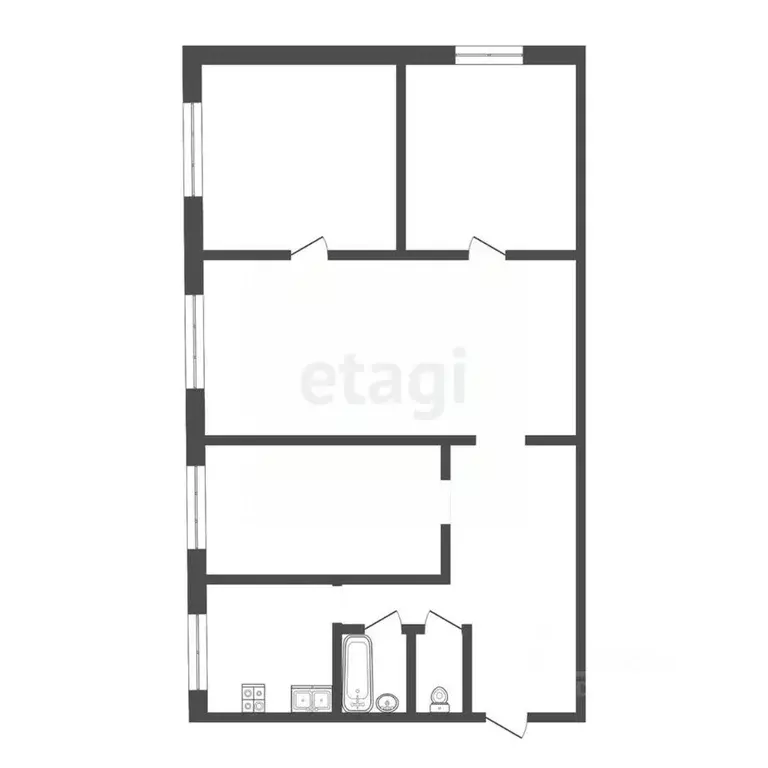 4-к кв. Смоленская область, Рославль 15-й мкр, 15 (60.3 м) - Фото 2