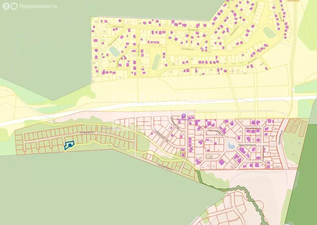 Участок в село Кашино, микрорайон Лесной Ручей (10.41 м) - Фото 1
