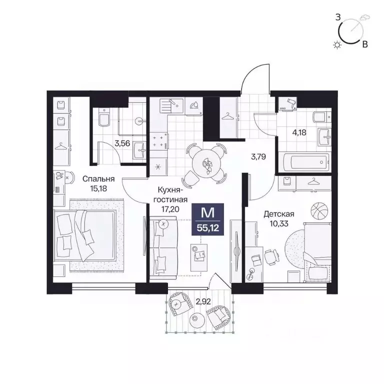 2-к кв. Волгоградская область, Волгоград просп. Имени В.И. Ленина, 59Г ... - Фото 1