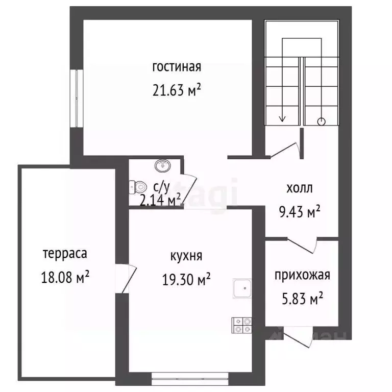 Таунхаус в Воронежская область, Рамонский район, Яменское с/пос, ... - Фото 1
