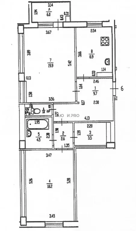 2-к кв. Башкортостан, Уфа ул. Карла Маркса, 44 (69.1 м) - Фото 2