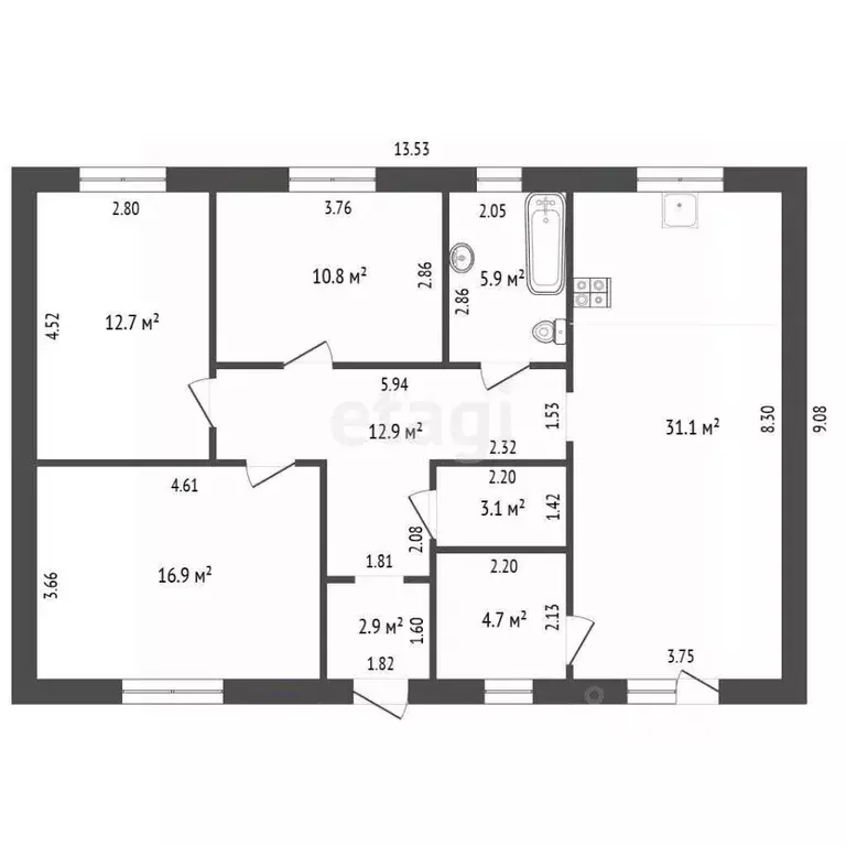 Дом в Ростовская область, Батайск ул. Гайдаш (105 м) - Фото 2