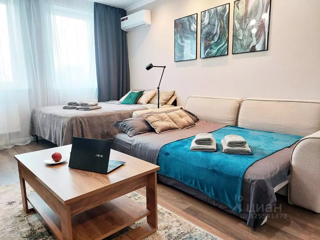 1-к кв. Татарстан, Казань ул. Адоратского, 1Б (46.0 м) - Фото 1