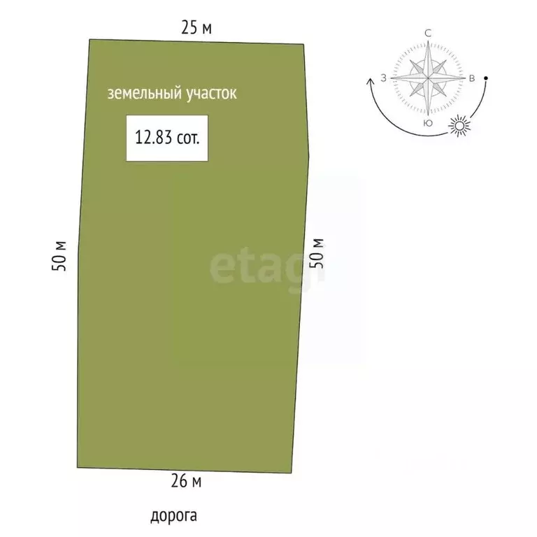 Участок в Владимирская область, Муром ул. Красина (12.83 сот.) - Фото 1