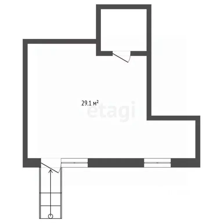 Помещение свободного назначения в Севастополь ул. Парковая, 29 (29 м) - Фото 2