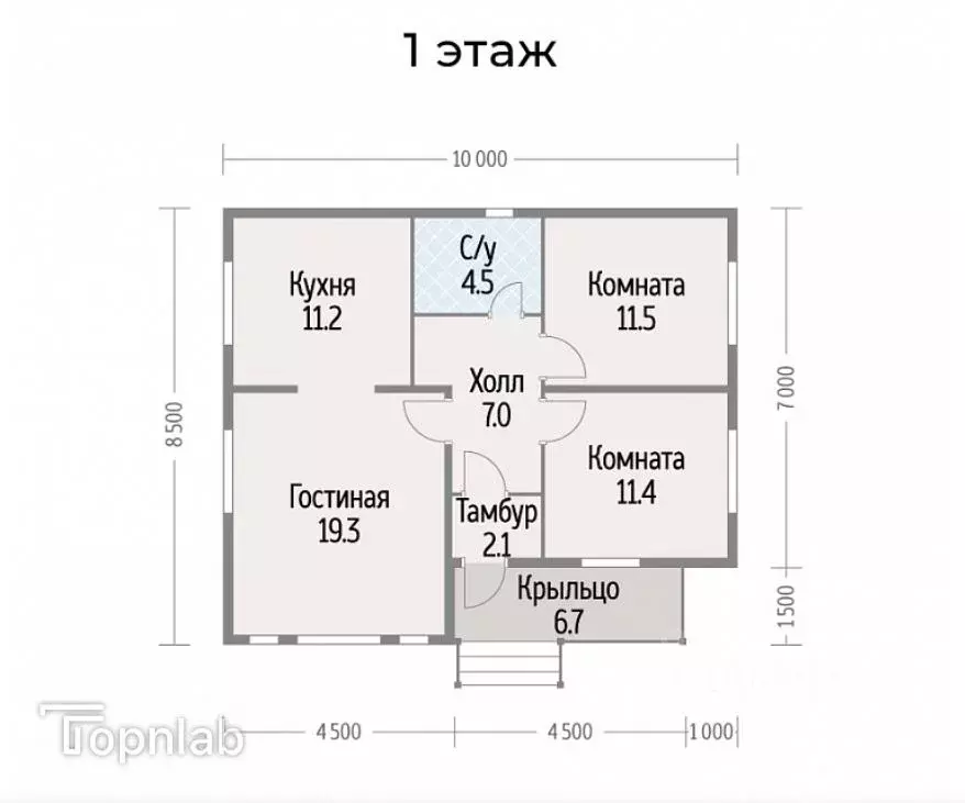 Дом в Тульская область, Тула городской округ, д. Ямны  (75 м) - Фото 2